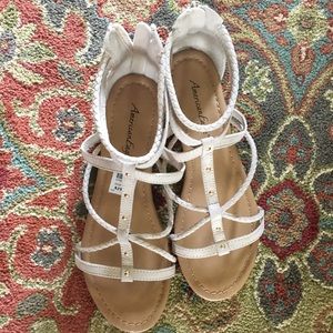 Off white gladiator sandals